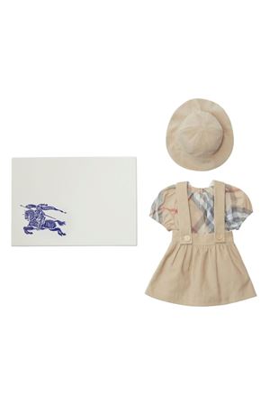 beige cotton set BURBERRY KIDS | 8090684A2015